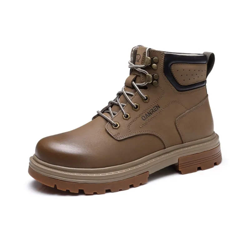 Strongman 3515 Martin Boot Men's Black Khaki-6