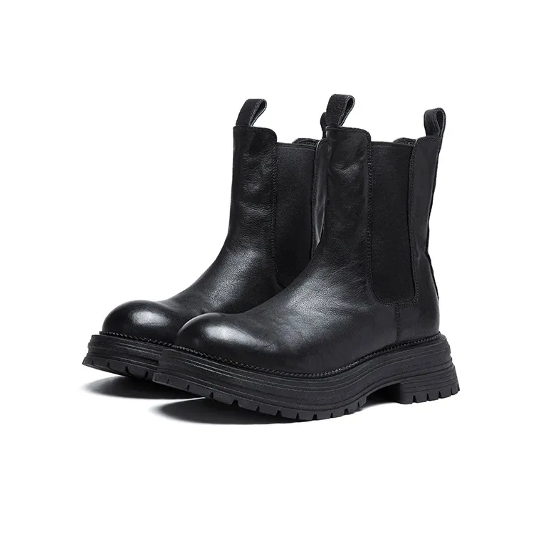 Anthony Miles Short Chelsea Boots Women's Black-1