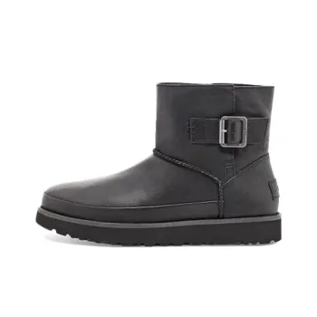 UGG Classic Deconstructed Mini Fleece Lined Black Women's