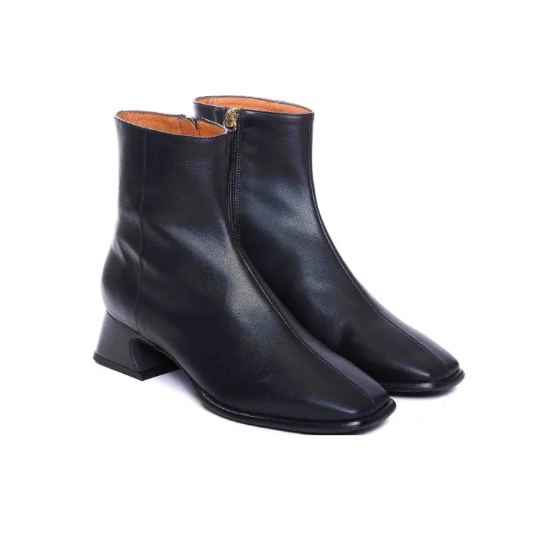 ANGEL ALARCON Ankle Boots 4cm Women's Black-1