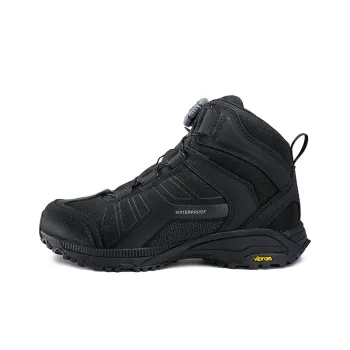 Hungo Warm Cushioning Wear Resistant Water Resistant Crew Outdoor Boots Unisex Black
