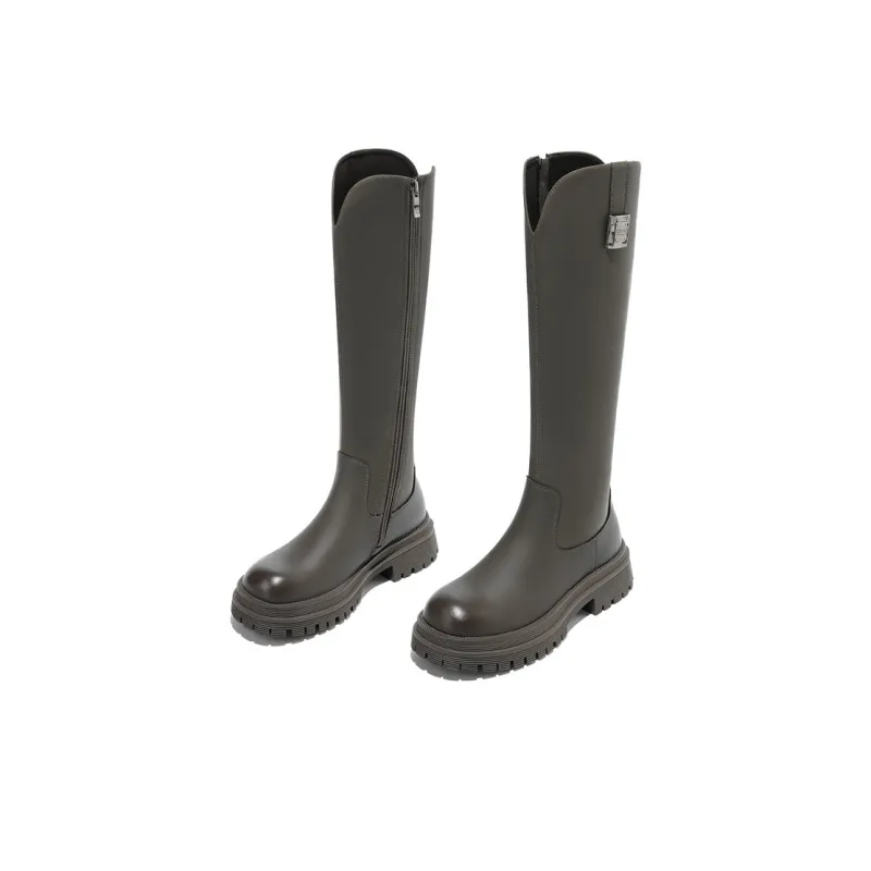 JOSINY British Style Fleece-Lined Warm Knight Boots Knee-high Boots Women's-15