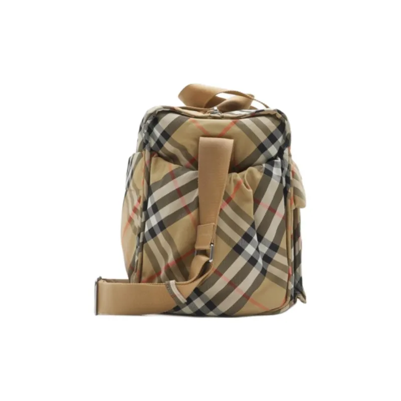 Burberry Polyamide One Shoulder Crossbody Portable Storage Bag Unisex Sand-1
