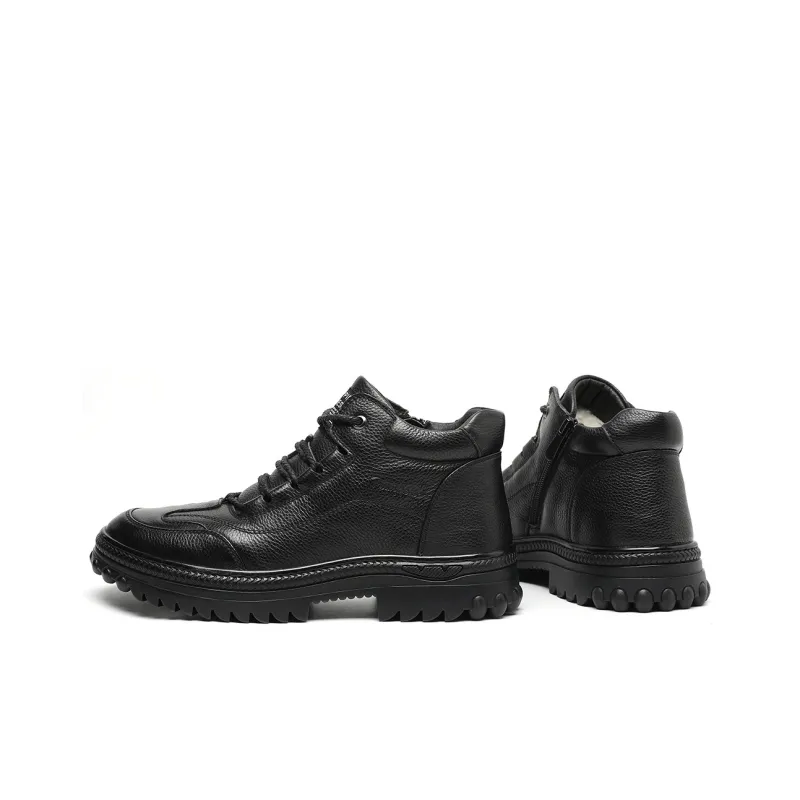 TRUMPPIPE Ankle Boots 2.5cm Men's Black-3