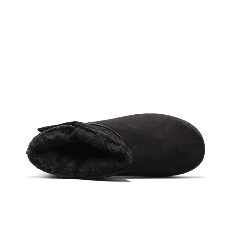 Warrior Warm Short Snow Boots Unisex Black-3