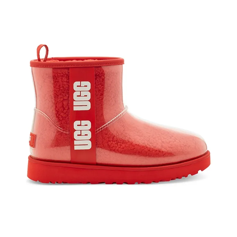 UGG Classic Clear Mini Large Logo Fleece Lined Women's-1