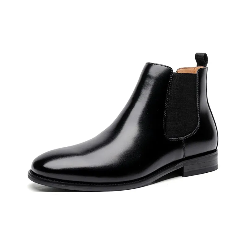 GZZ Chelsea Boots Men Black/Brown-1