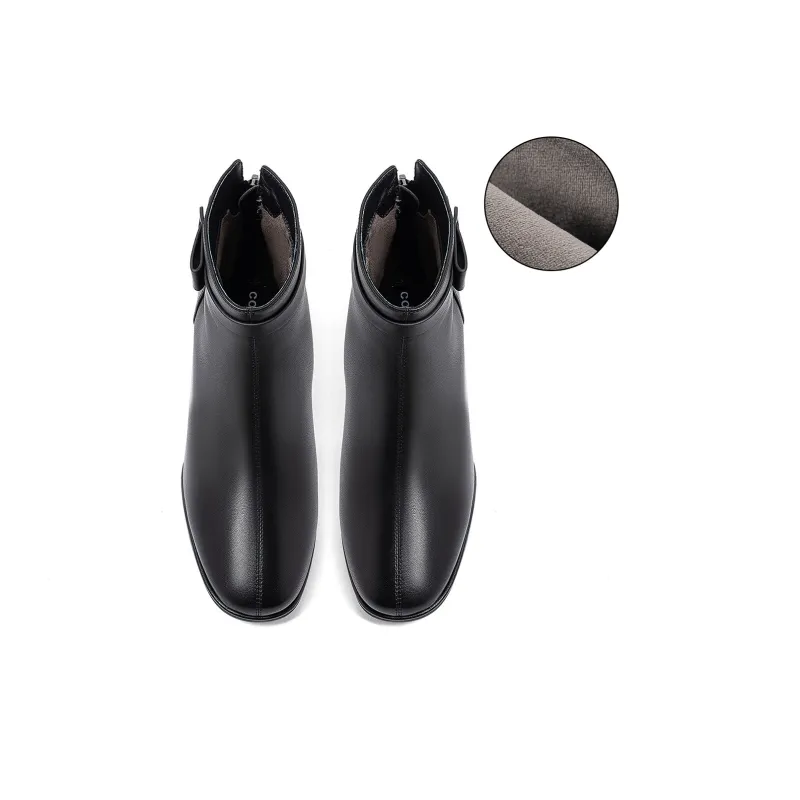 COMELY Ankle Boots Women's Dark Brown/Black/Ecru-23