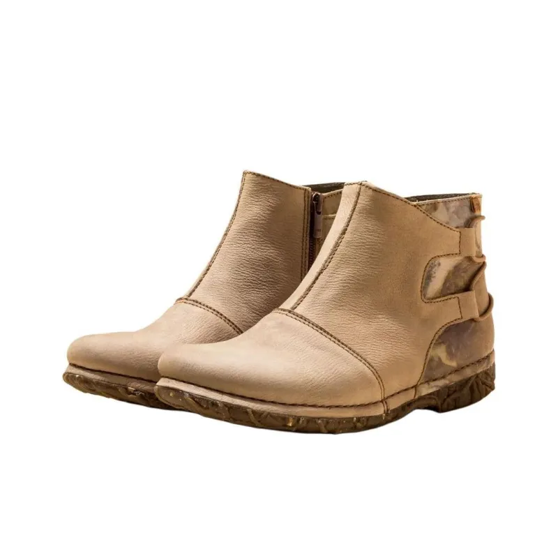 El Naturalista ANGKOR Ankle Boots 2cm Women's Light Brown-1