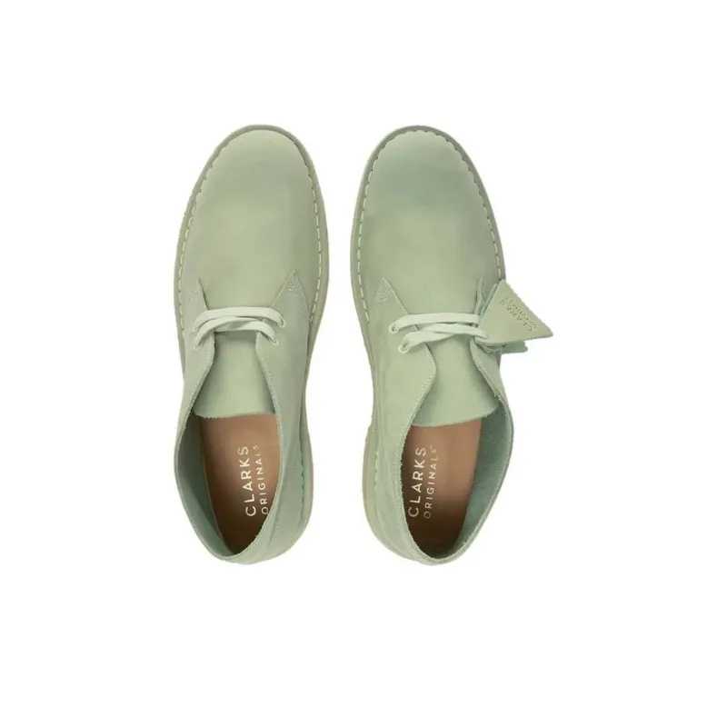 Clarks Suede 'Pale Green' Desert Boots-2
