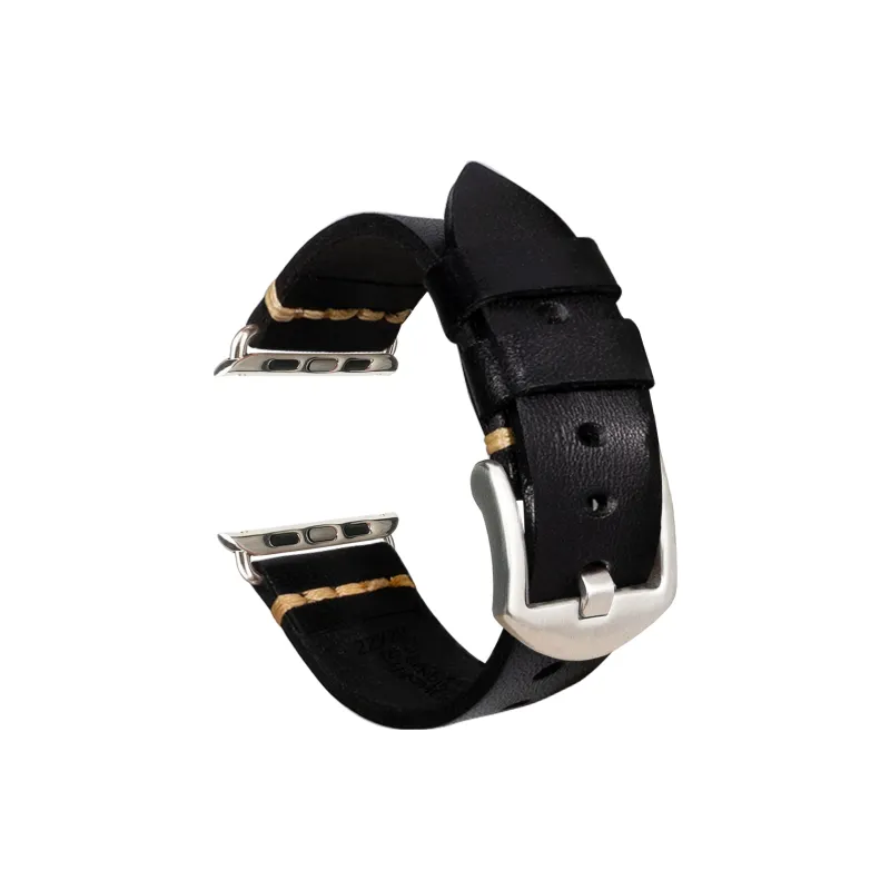 MSSM Watch Band Apple Compatibility Genuine Leather Material-5