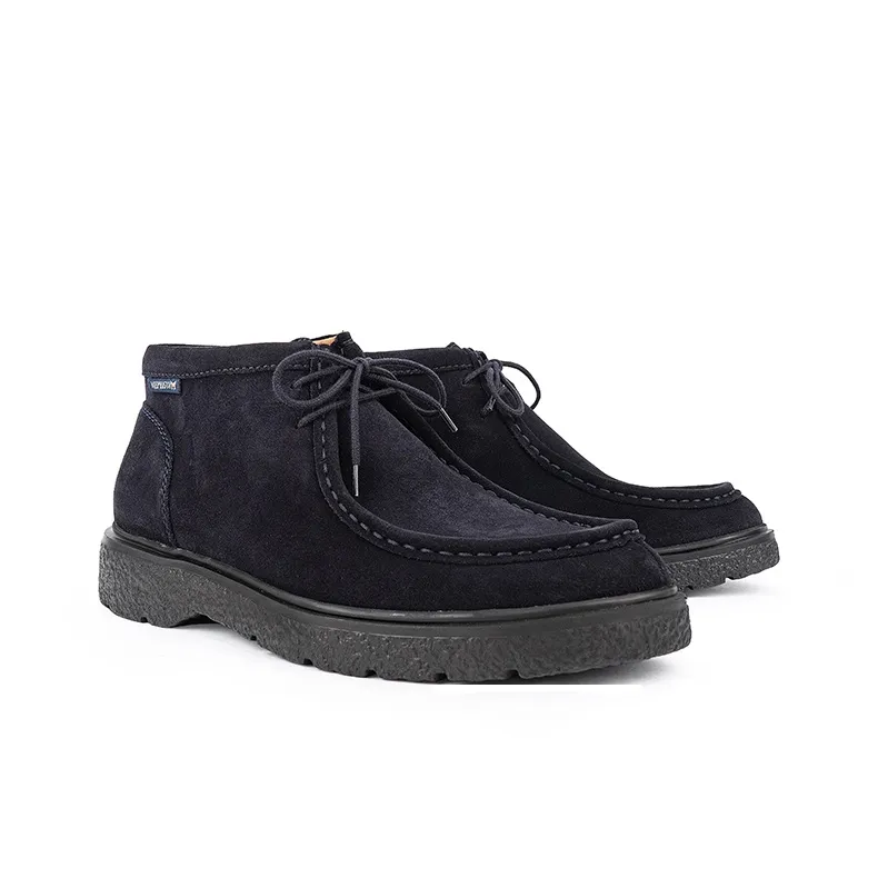 MEPHISTO Ankle Boots Men Blue/Dark Brown-2