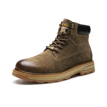 Captain Illy Short Martin Boot Men's Khaki