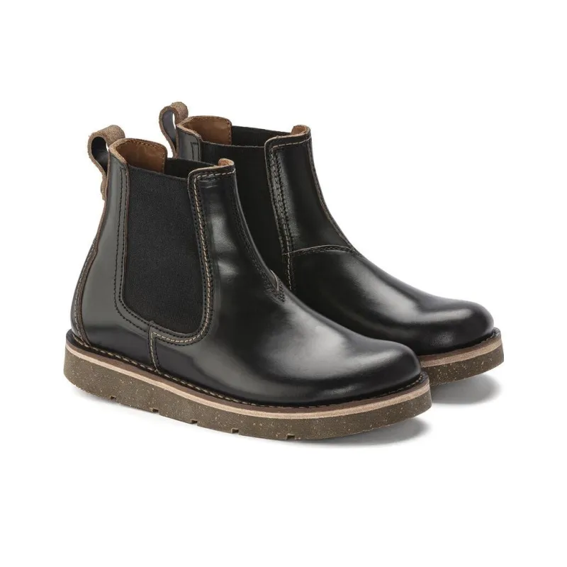 Birkenstock Crew Chelsea Boots Men's Black Narrow Fit-2