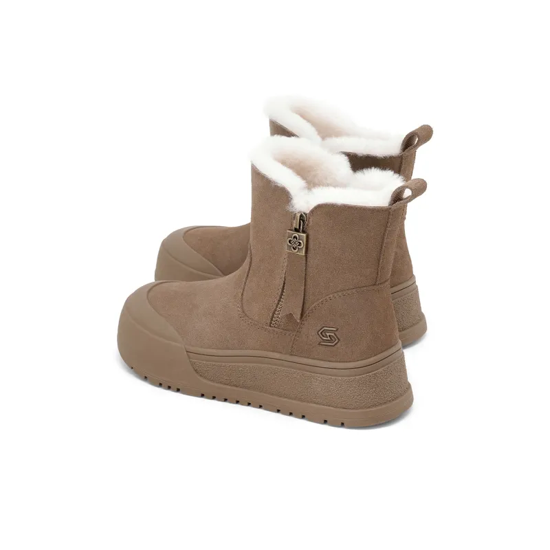 ST&SAT Thermal Abrasion Resistant Height Increasing Coverage Short Snow Boots Women's-9