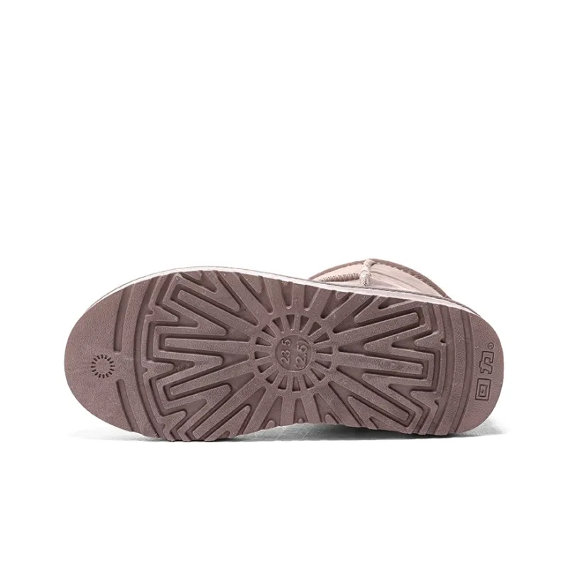 Warrior Short Snow Boots Women's Dusty Pink-4