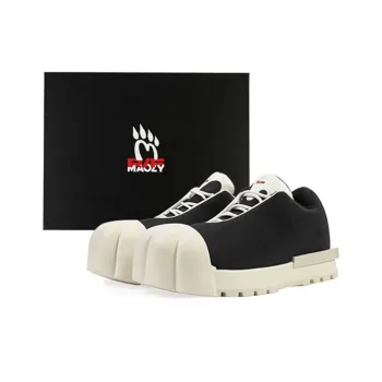 MAOZYWORLD x FVVO Ankle Boots Unisex Black White