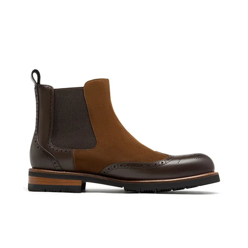 ROBERTA DI CAMERINO Short Chelsea Boots Men's Khaki-1