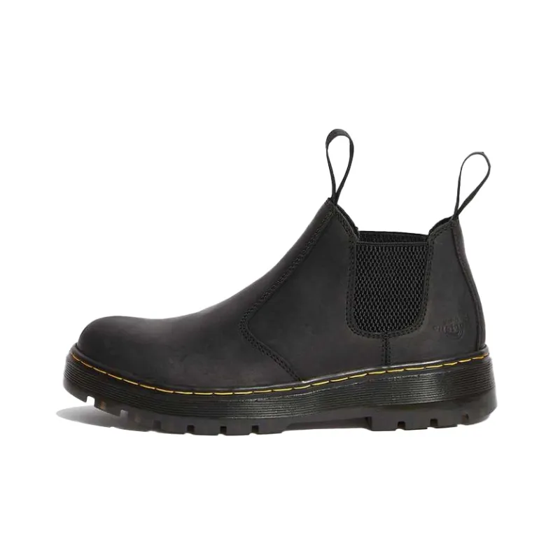 Dr.Martens Hardie Connection Ankle-Length Chelsea Boots Men's Black-0