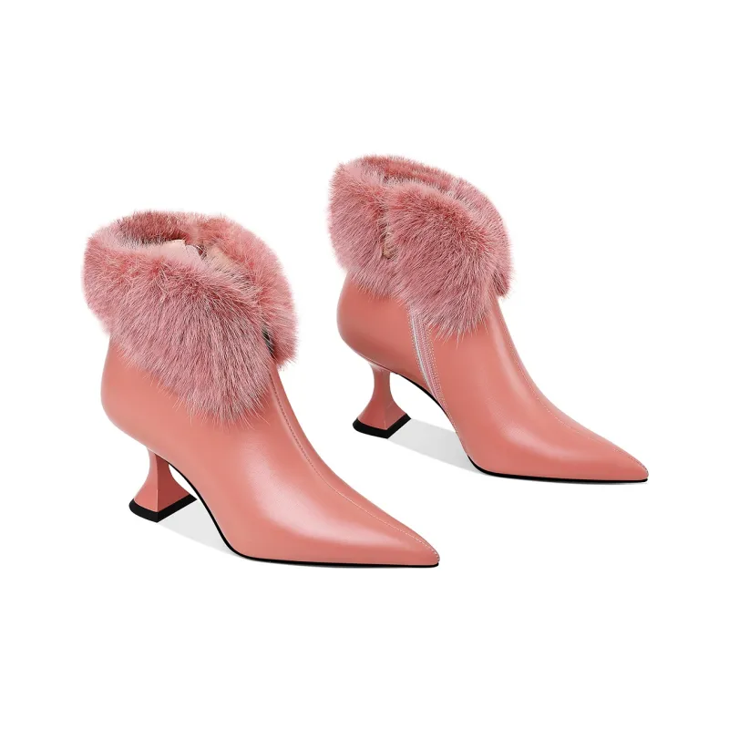 HAOYASENNU Ankle Boots 6.5cm Women's-3