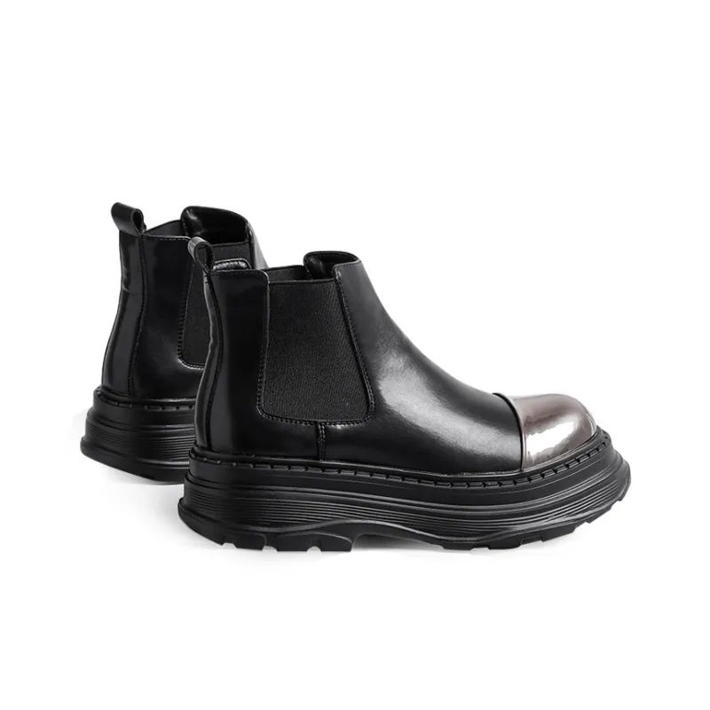 YEDANI Chelsea Boots Men's Black-4