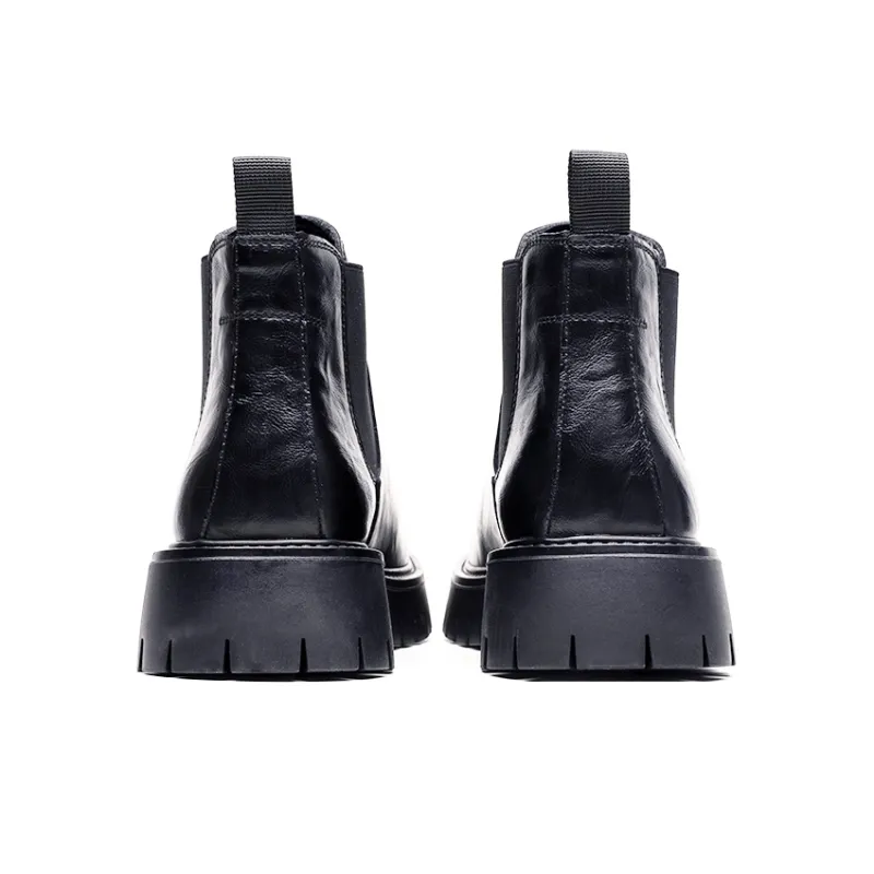 Poitulas Crew Chelsea Boots Men's Black-3