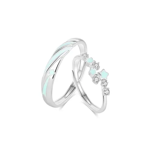 GLOIRE S925 Silver Rings Unisex Exquisite Luxe Niche Design Advanced Touch Romantic Date Versatile Commute Style
