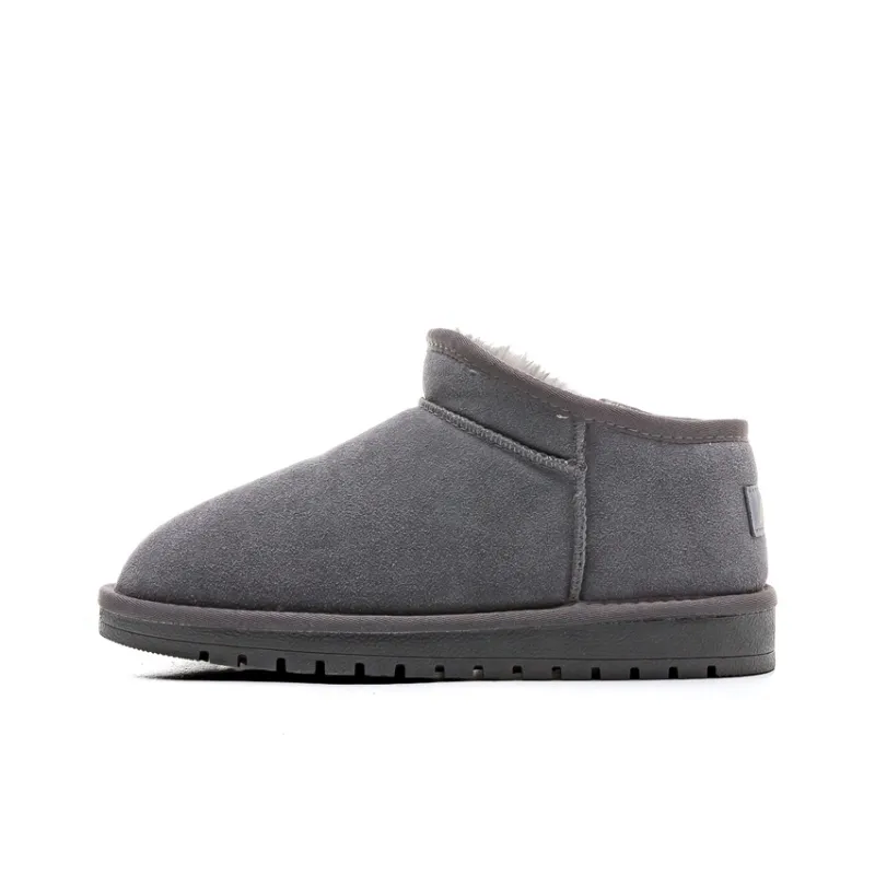Warrior Warm Ankle Length Snow Boots Unisex Gray-0