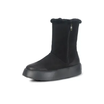Thai Points Warm Wear-Resistant Slip-Resistant Crew Snow Boots Men's Black