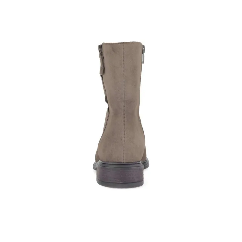 Gabor Comfort Ankle Boots 4cm Women's Gray Brown-4