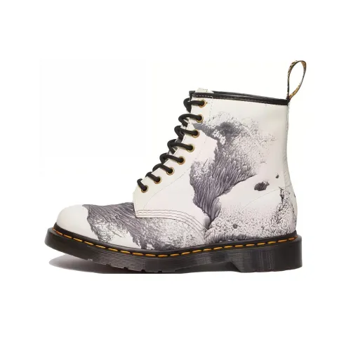 Dr.Martens 1460 X Tate Decalcomania Backhand Leather Lace Up Boots 'Multicolor Black White'