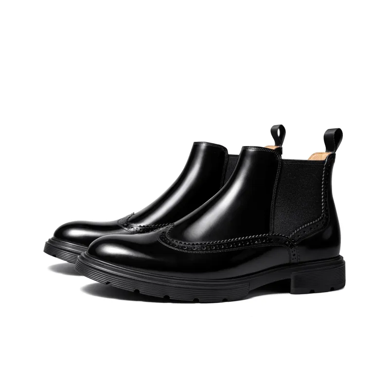 THOM WILLS Chelsea Boots Men's Black-1