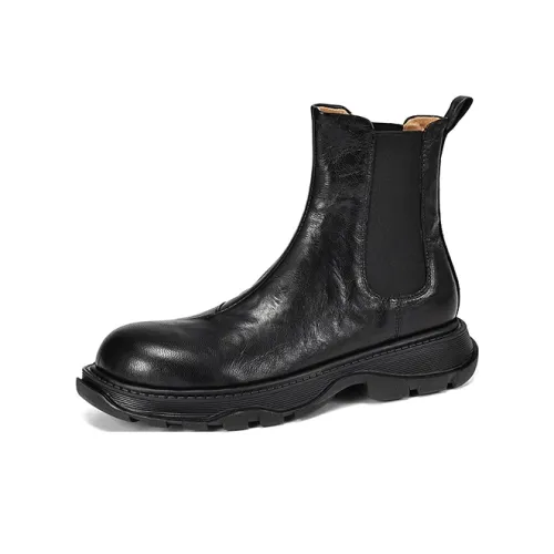 XIAOAJUE Short Chelsea Boots 3cm Women's