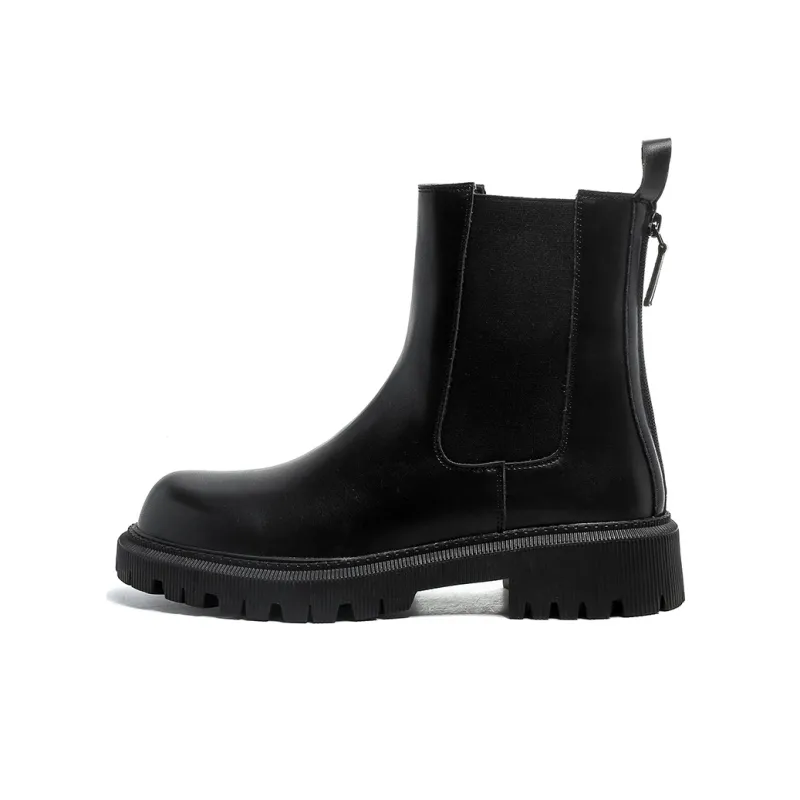 Cachiotti KAQIAODI Knee High Chelsea Boots Men's Black-0