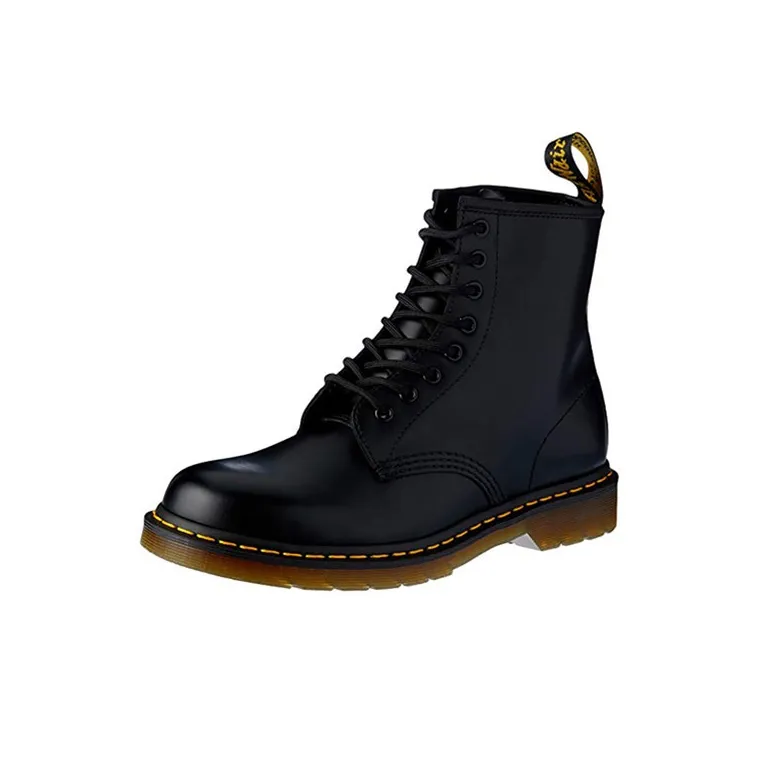 Dr. Martens 1460 Smooth Leather Lace Up Boot Black-1