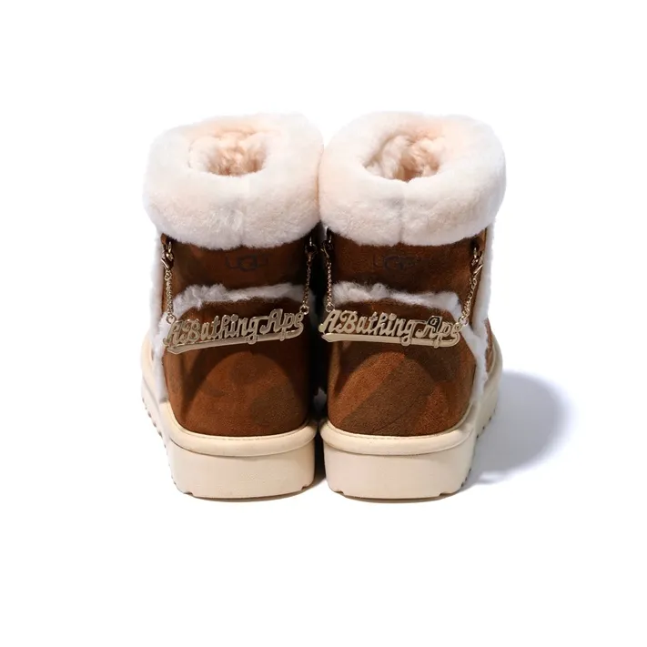 UGG X Bape Classic Mini Fleece Lined Brown-3