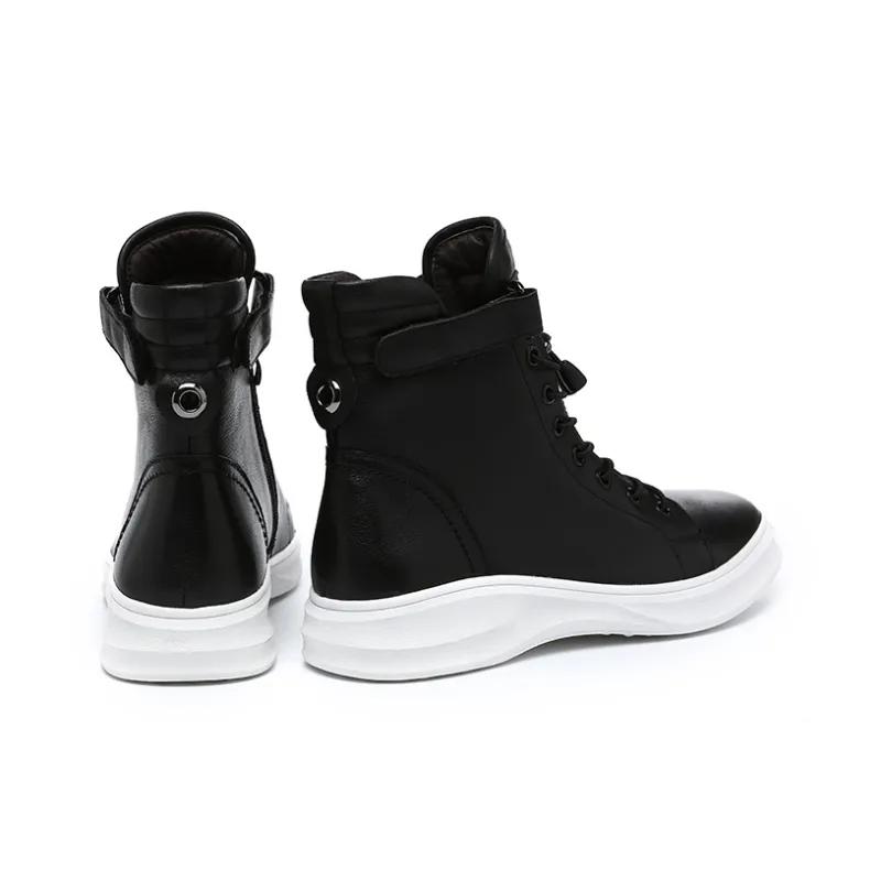 Kemaron Ankle Boots Men Black/White-5