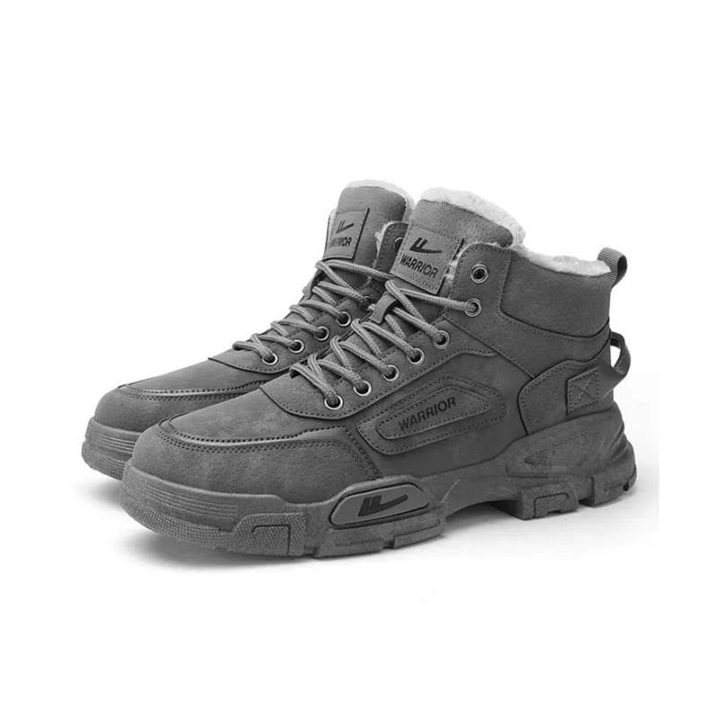 Warrior Warm Height Increasing Crew Snow Boots Men's Gray-2