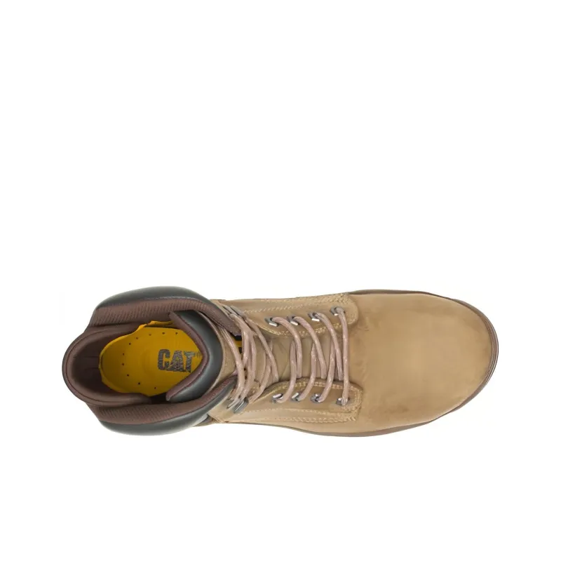 CAT Abrasion Resistant Cushioning Slip Resistant Crew Outdoor Boots Men's Umber-3