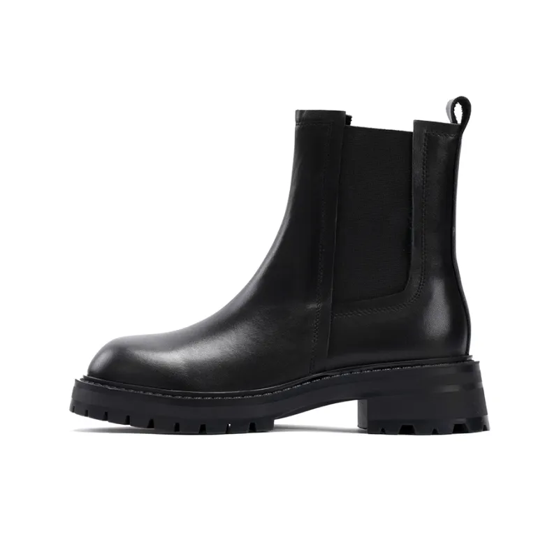 MALEMONKEY Short Chelsea Boots 4.5cm Women's Black-0