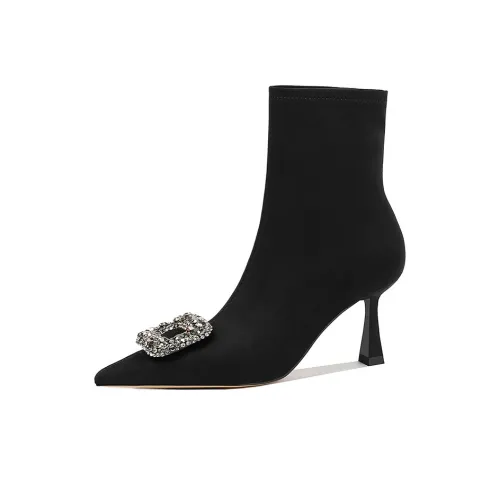 PRETY PEKI Ankle Boots 7cm Women's Black