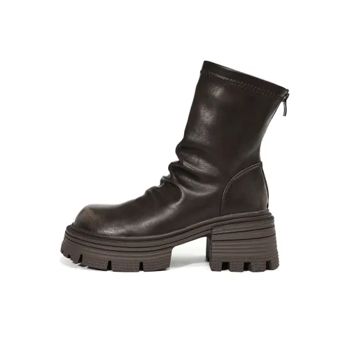 EBLAN Ankle balenciaga boots Women's Brown