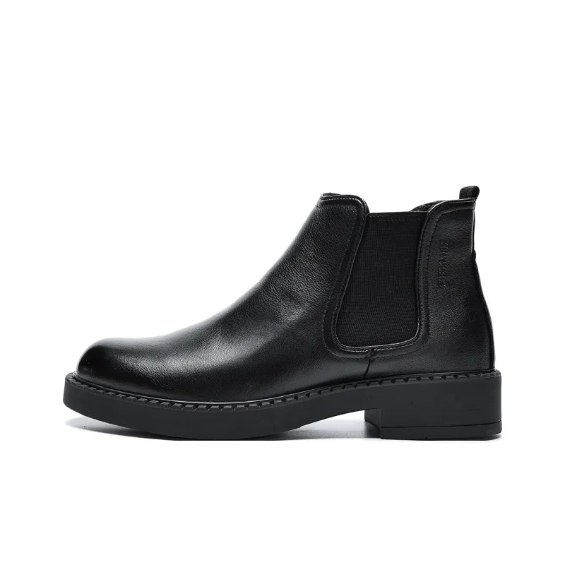 C°BANNER Short Chelsea Boots Men's Black-0