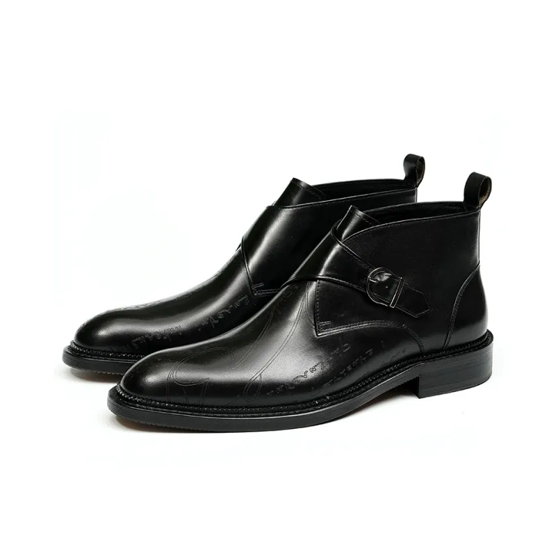 ASTON M.JAZZ Ankle Boots Men Black/Coffee-9