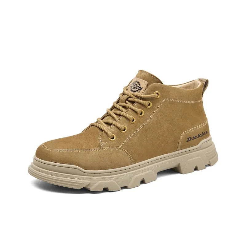 Dickies Minimalist Style Versatile Fleece Lined Workwear Outdoor Boots Men's Light Brown-1
