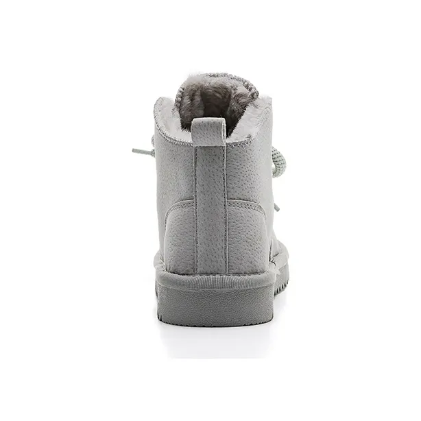 Warrior Warm Wear Resistant Slip Resistant Short Snow Boots Women's Gray-3