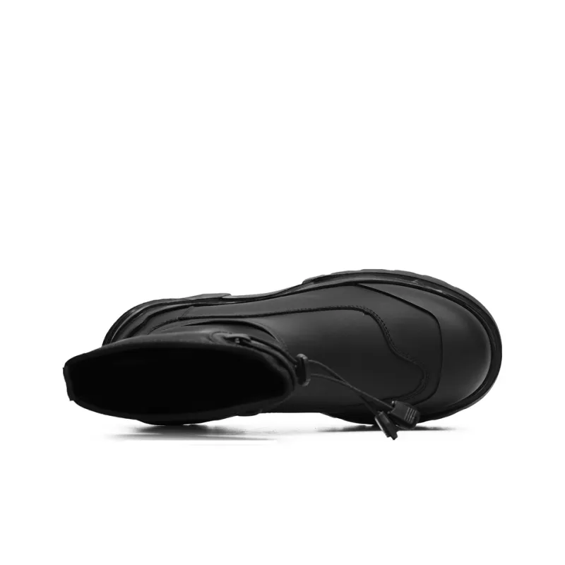 WEISHIBANGWEI Ankle Boots Men's Black-4