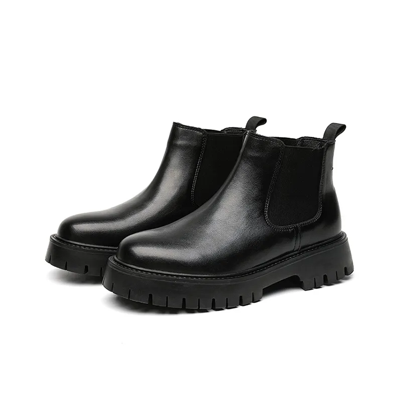 GZZ Short Chelsea Boots Men's Black-2