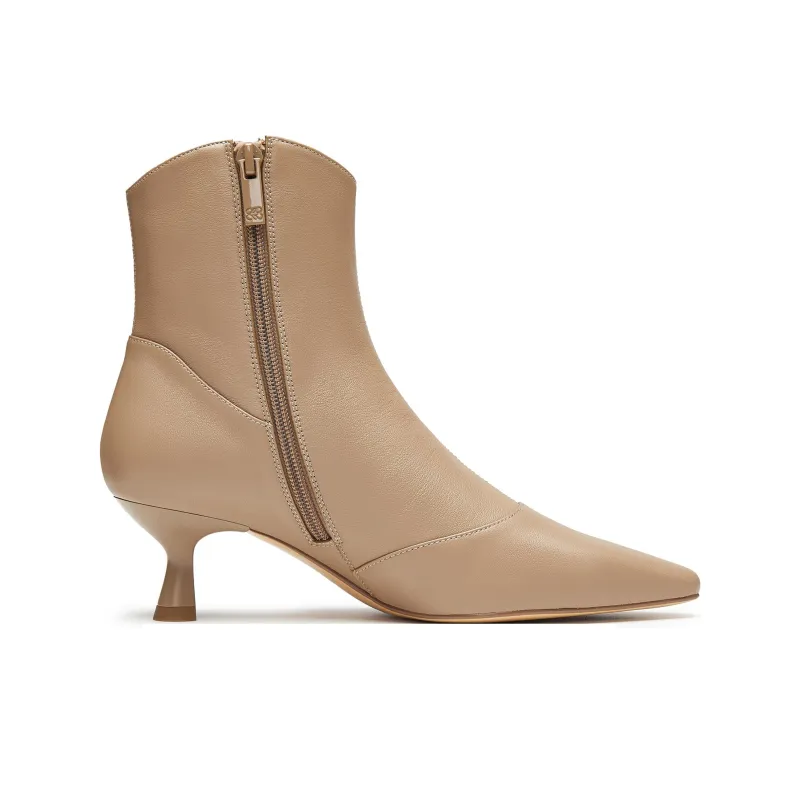 Joypeace First Ankle Boots Women's Apricot/Burgundy-8