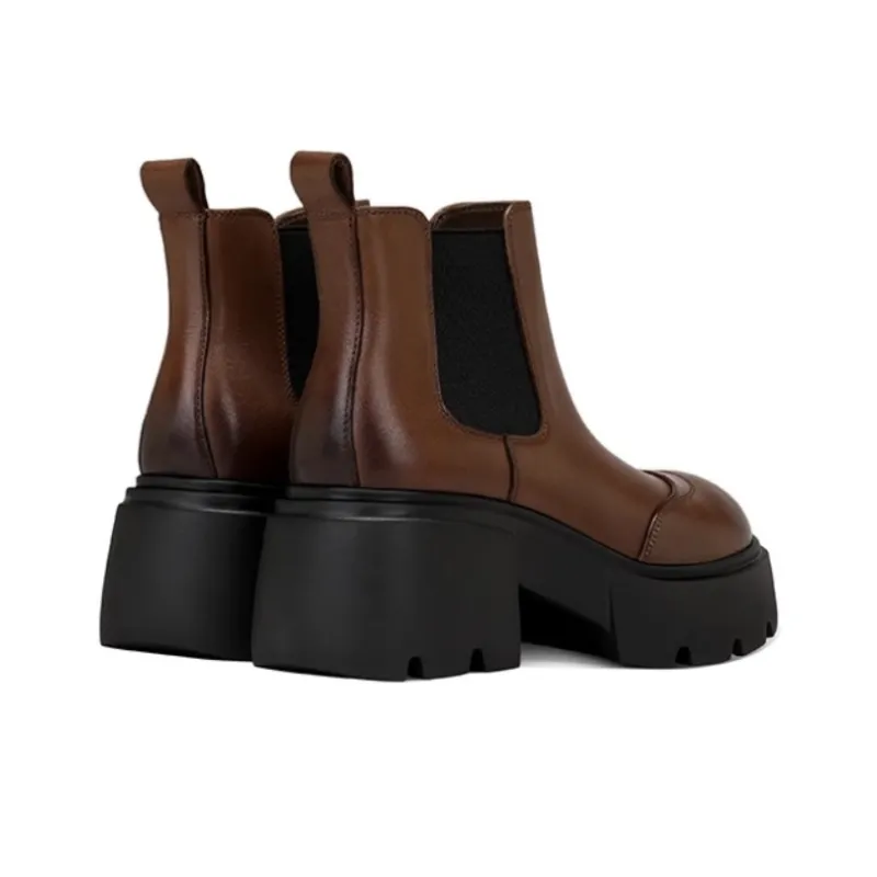 JESSICA SOPHIA Cigarette-Box Boots Short Chelsea Boots 6cm Women's-5